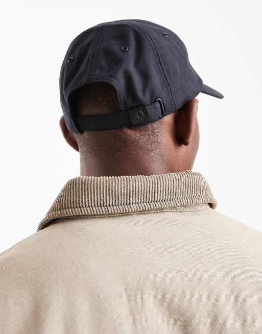 Fred Perry monogram logo cap in navy | ASOS
