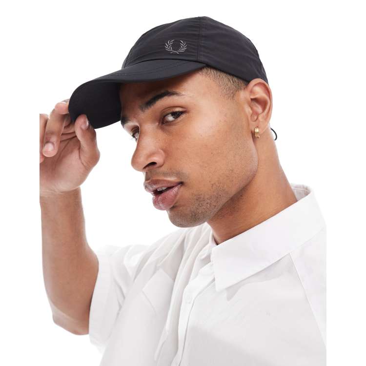 Fred Perry nylon adjustable toggle cap in black ASOS