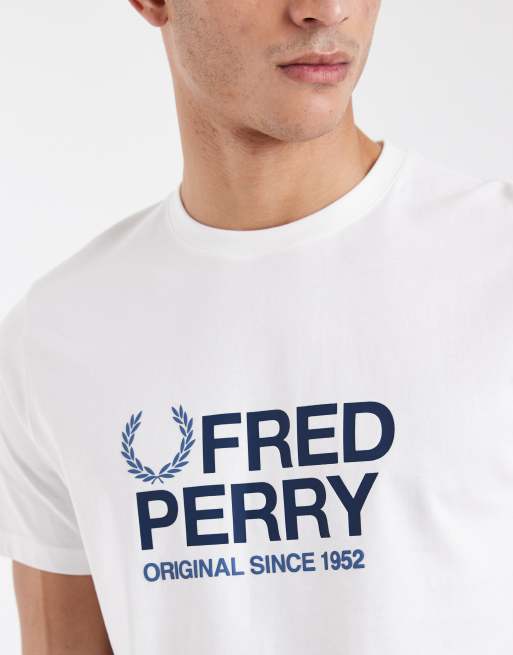 Fred Perry - Original - T-shirt à logo graphique - Blanc, 5 de 5