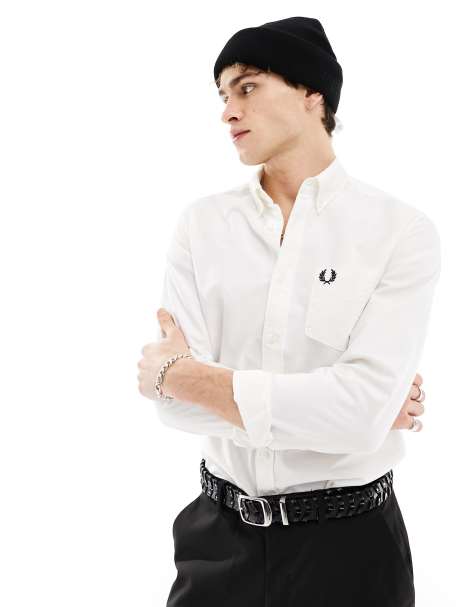 Fred Perry - Oxford overhemd in wit - view 1