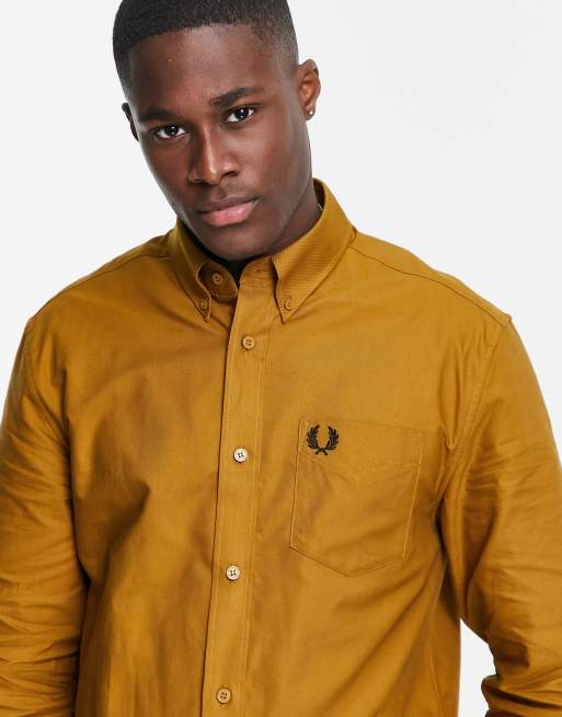 Dark tan dress store shirt