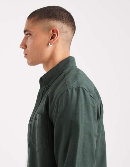 Fred Perry oxford shirt in khaki, 4 of 5