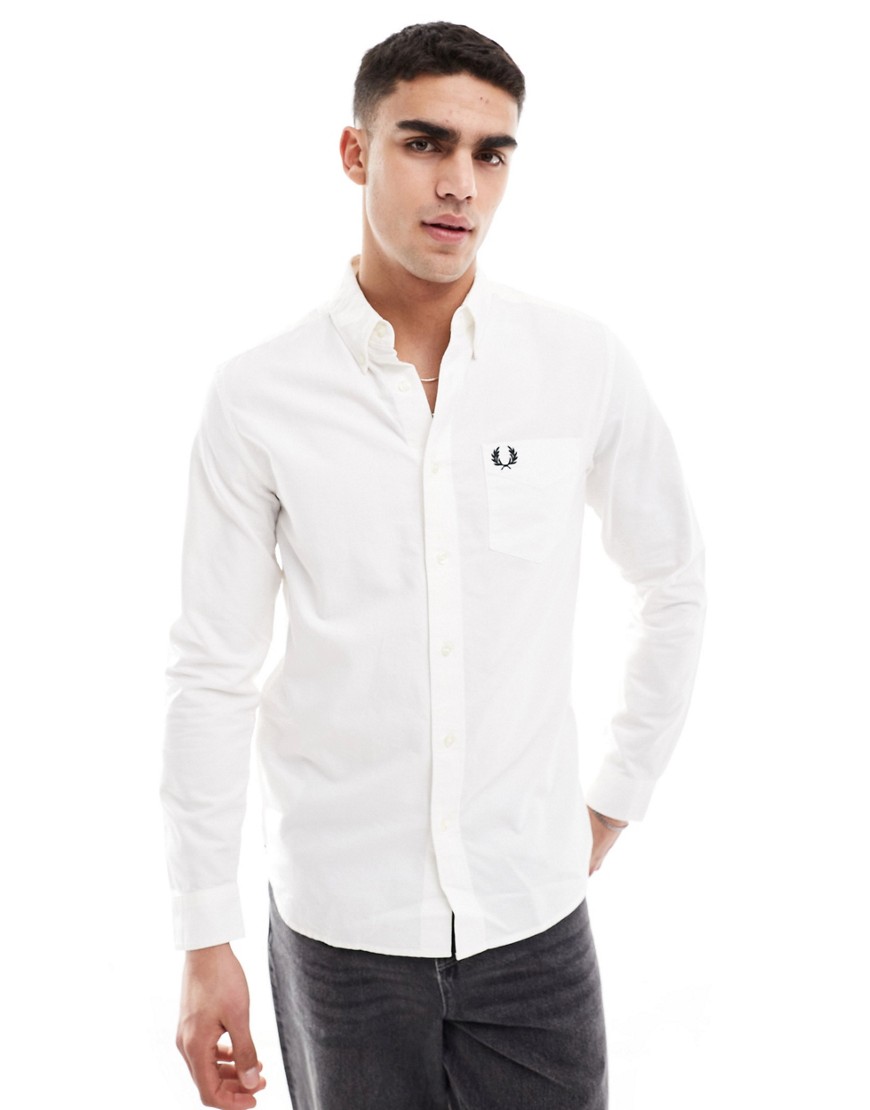 Fred Perry oxford shirt in white
