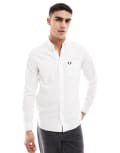 [Fred Perry] Fred Perry oxford shirt in white XS White