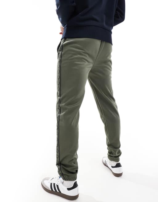 Fred Perry - Pantalon de jogging d'ensemble avec bandes contrastantes - Vert, 4 de 5