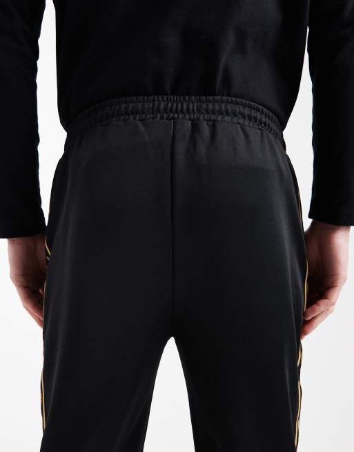 Fred Perry - Pantalon de survêtement à logo et bande contrastante - Noir, 5 de 5