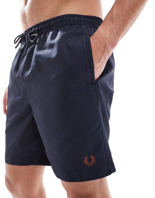 Fred Perry - Pantaloncini da bagno blu navy, 2 di 4