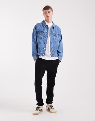 Fred Perry Uomo Nero - Felpa Loopback - Trousers - M - Immagine 5