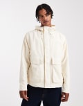 [Fred Perry] Fred Perry parka jacket in stone-Neutral XS STONE