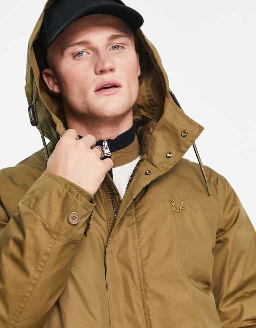 Fred perry cheap padded parka jacket