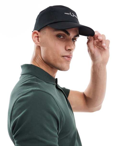 Fred Perry - Pet van keperstof met panelen in zwart - view 1