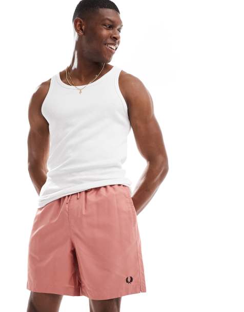 Fred Perry - Pink badeshorts - view 1