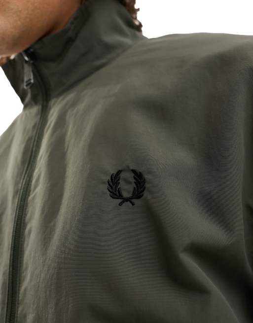 Fred Perry piped shell jacket in grey