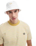 [Fred Perry] Fred Perry pique bucket hat in white L SNWHITE/HNYCOMB