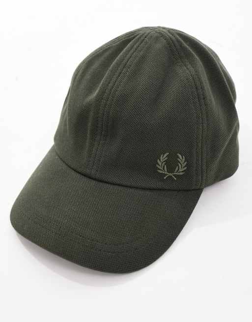 Fred Perry pique classic baseball cap in green | ASOS