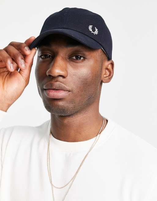 Fred Perry pique classic cap in navy