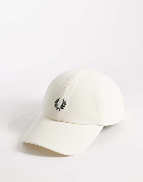 Fred Perry pique classic logo cap in ecru - view 1