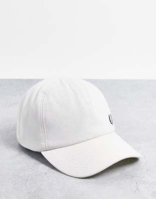 Fred Perry Fred Perry pique cotton cap in white