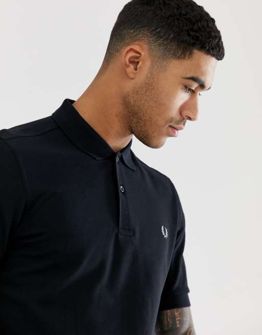 Fred Perry plain polo shirt in black Exclusive at ASOS | ASOS