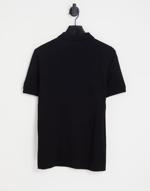 Fred Perry plain polo shirt in black, 2 of 4