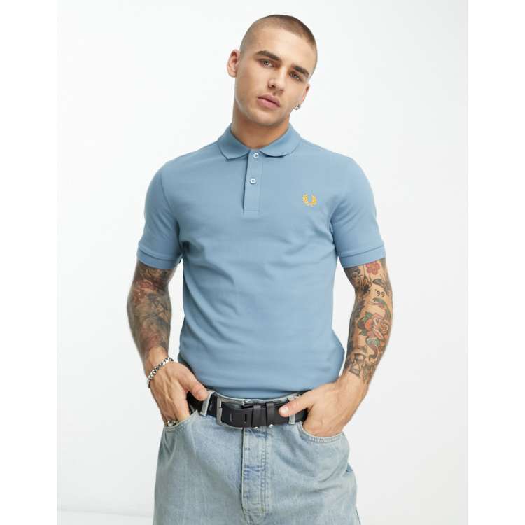 Fred perry polo shirt hot sale blue