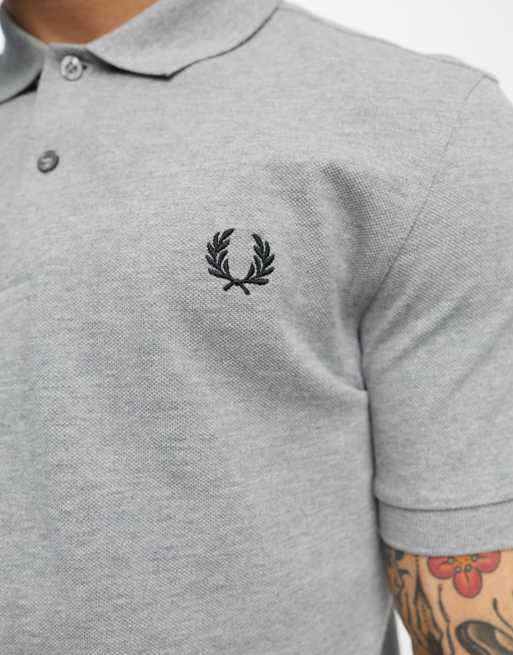Fred Perry plain polo shirt in gray | ASOS