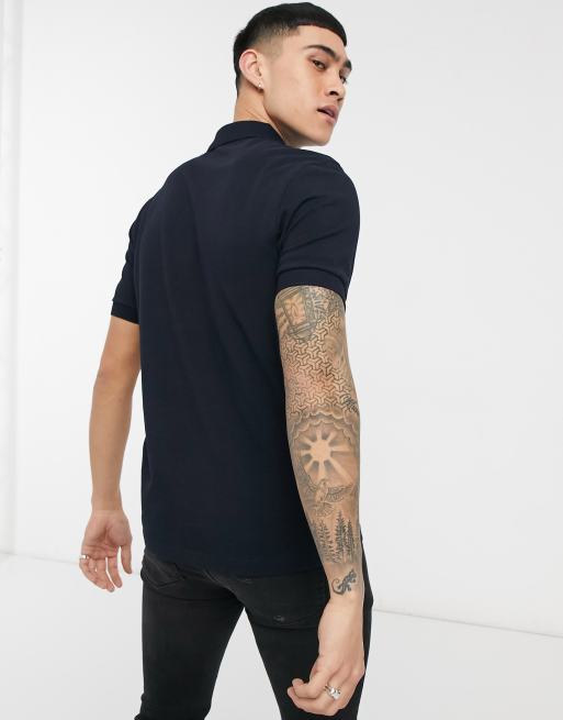 Fred Perry plain polo shirt in navy