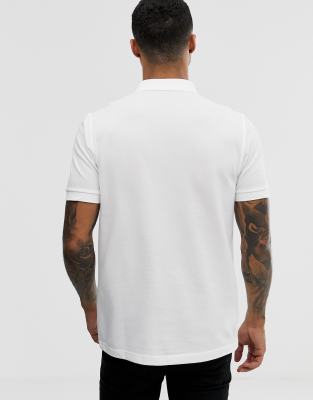 fred perry plain white polo shirt