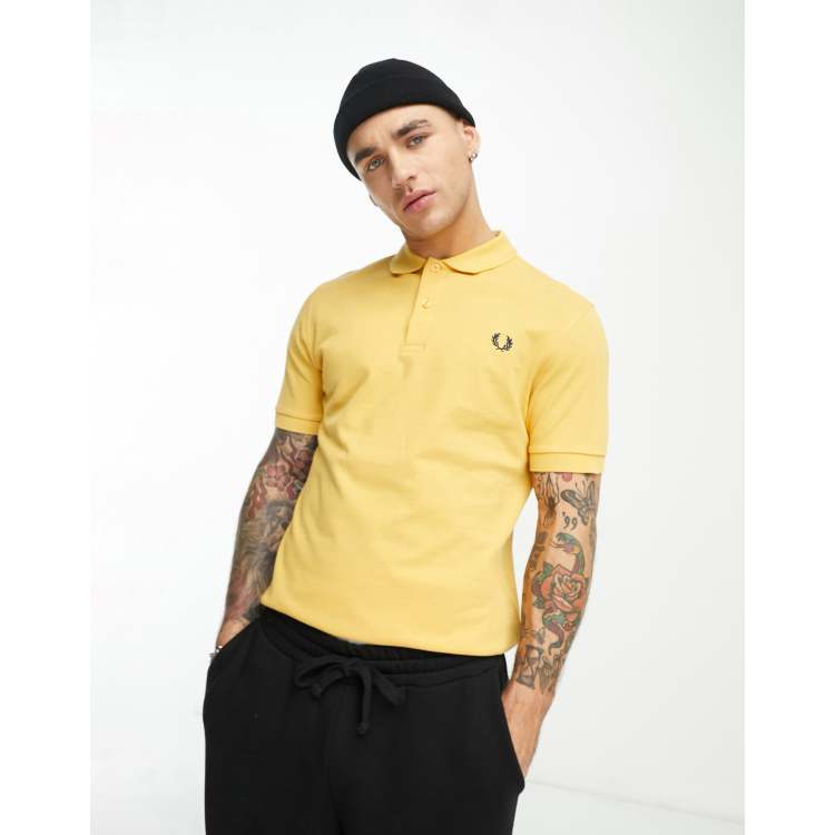 Fred perry best sale yellow t shirt