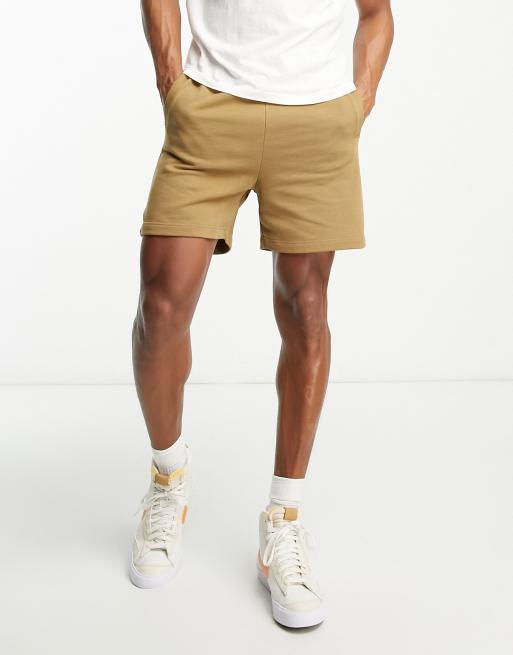 Fred Perry pocket detail jersey shorts in tan | ASOS