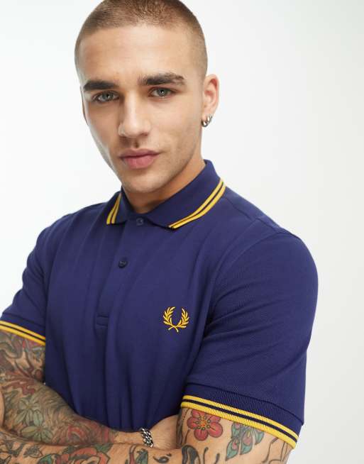 Polo fred perry bleu marine new arrivals