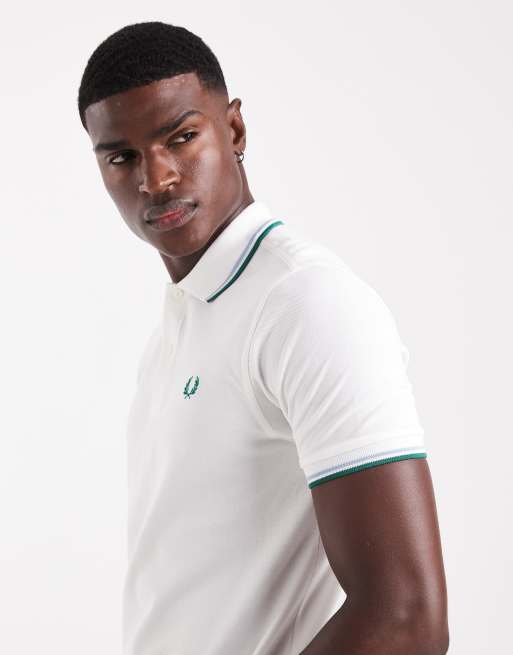 Fred Perry - Polo à liserés doubles - Blanc, 4 de 5