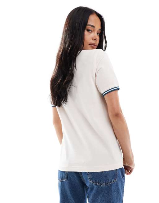 Fred Perry - Polo à liserés - Pêche clair, 4 de 4