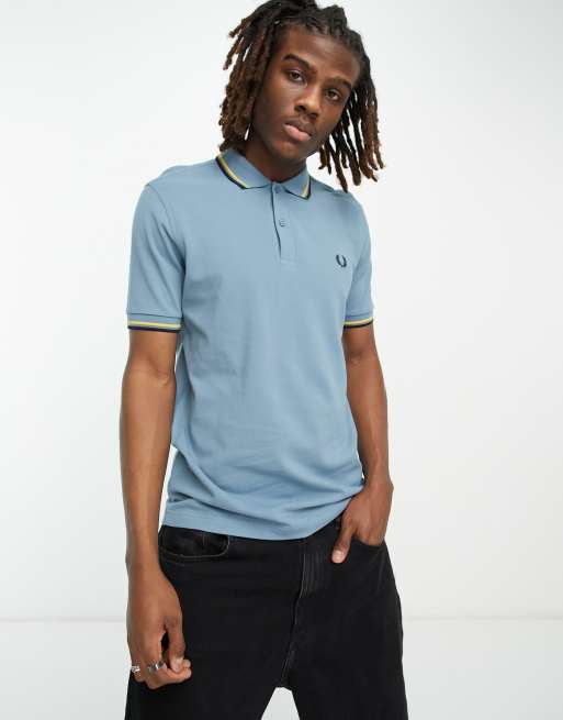 Polo fred perry discount bleu