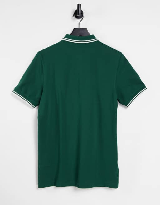 Fred Perry - Polo avec logo et bord double rayure - Vert, 2 de 4