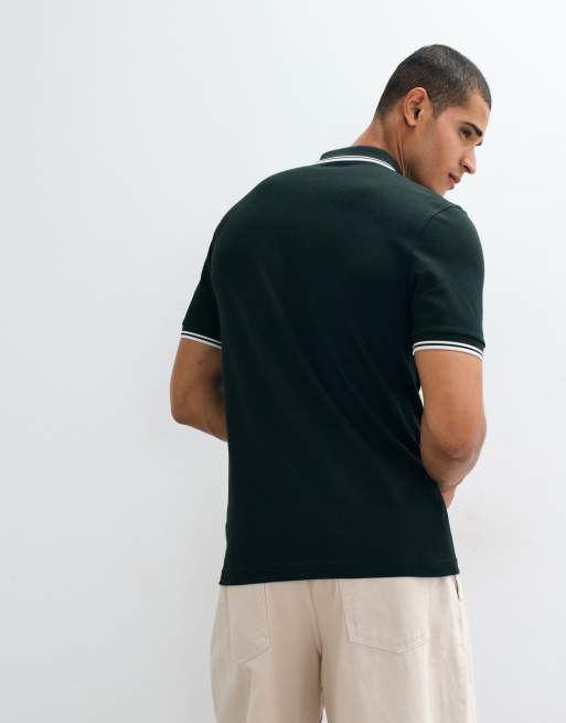 Fred Perry - Polo avec logo et double liseré - Vert, 3 de 5