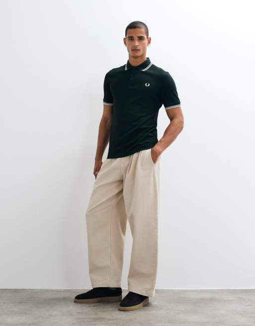 Fred Perry - Polo avec logo et double liseré - Vert, 4 de 5