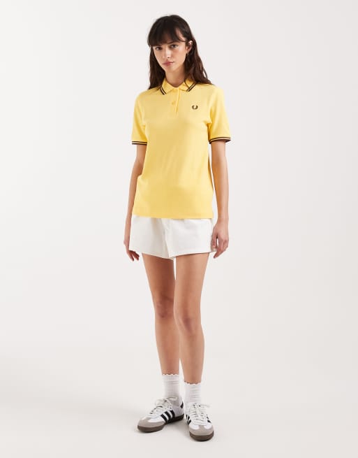 Fred Perry - Polo gialla con doppia riga a contrasto, 2 di 4