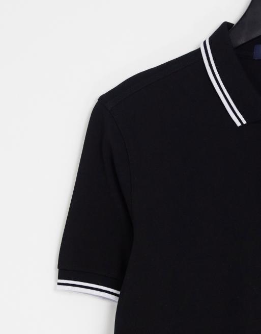 Fred Perry - Polo met dubbel gekleurd randje en logo in zwart, 3 van 4