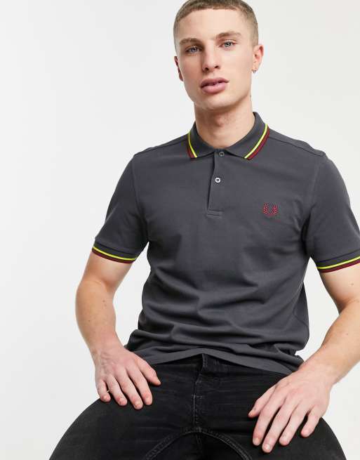 Fred perry 2025 polo grijs