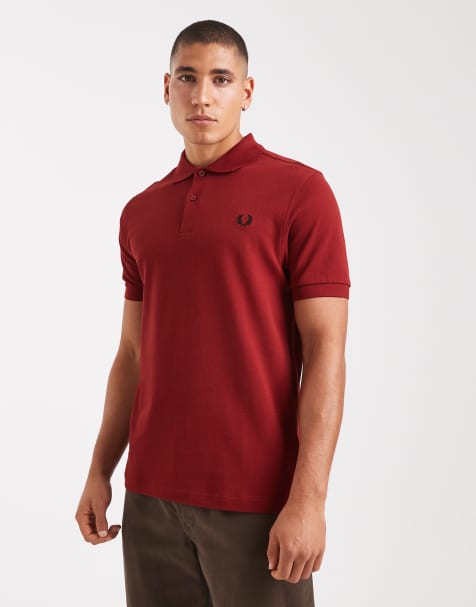 Fred Perry - Polo - Rouge carmin - view 1