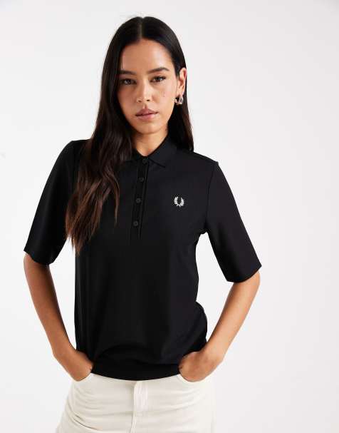 Fred Perry polo shirt in black