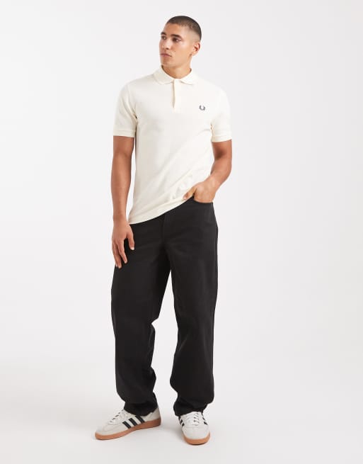 Fred Perry polo shirt in ecru, 2 of 5