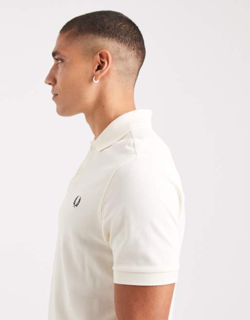 Fred Perry polo shirt in ecru, 4 of 5