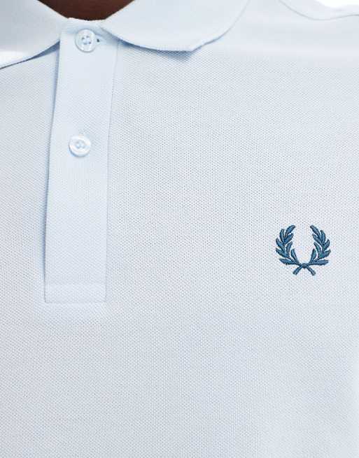 Fred Perry polo shirt in light blue, 4 of 4