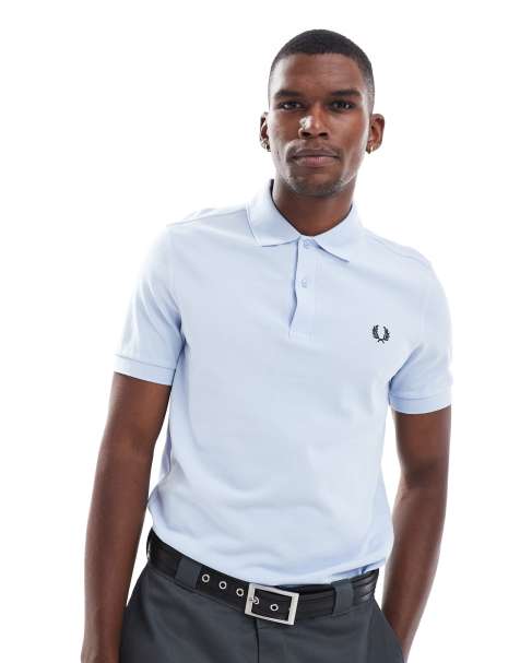 Fred Perry polo shirt in light blue - view 1