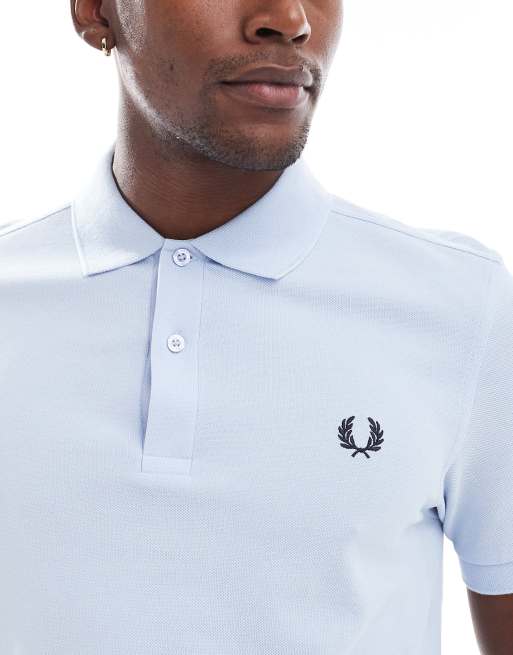 FRED PERRY ライトブルーポロシャツ UK 10 Fred Perry polo shirt in light blue | ASOS
