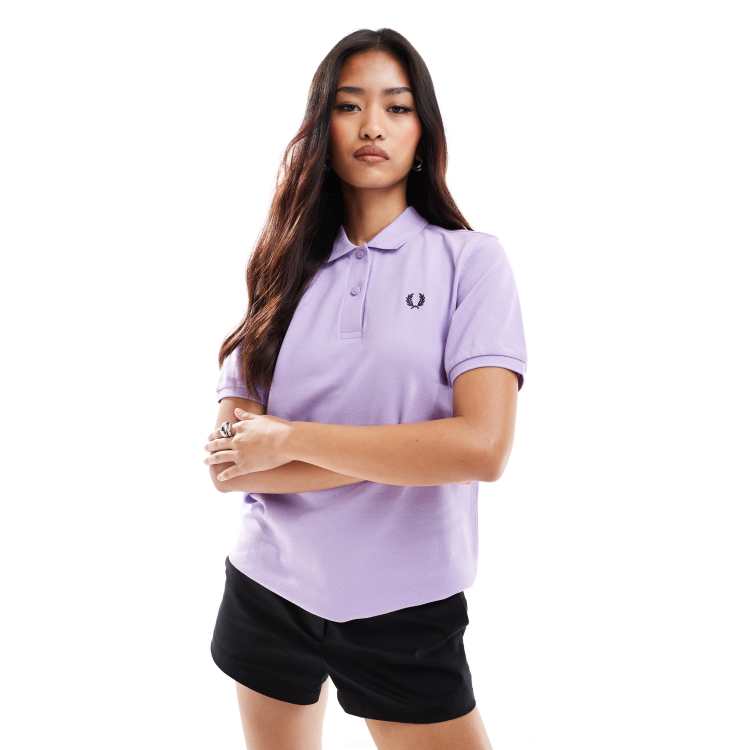 Purple fred perry polo sales