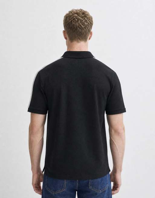 Fred Perry polo shirt med tennisnet-tape i mørk navy, 10 af 10