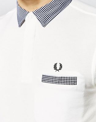 Fred Perry Polo Shirt with Gingham 